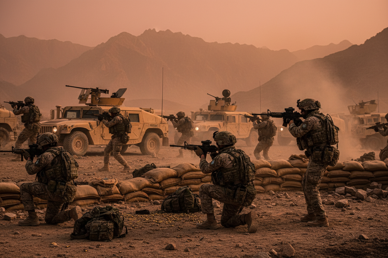Military, fubar, tactical deployment in Afghanistan 